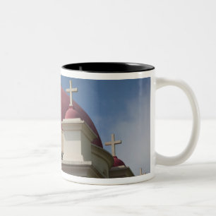 Greek Orthodox Monastery Two-Tone Coffee Mug