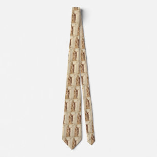 Greek Philosopher with Human Skull by Michelangelo Tie