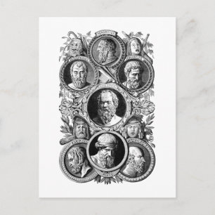 Greek Philosophers Postcard