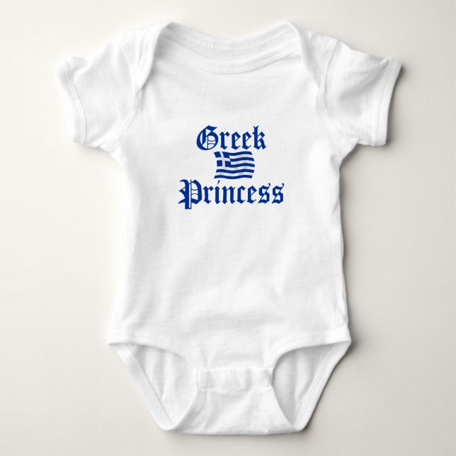 Greek Princess Baby Bodysuit (Front)