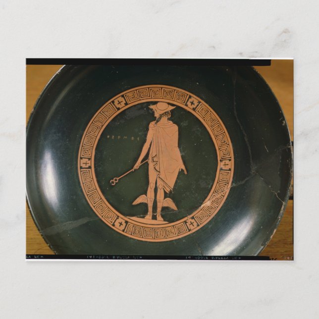 Greek red-figure cup, depicting the god Hermes Postcard (Front)