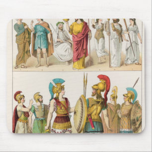 Greek Religious and Military Dress Mouse Mat