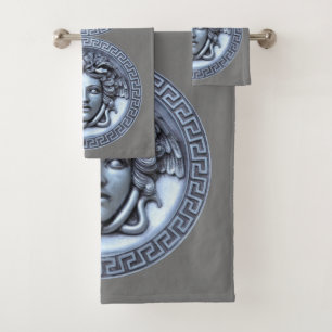 Greek Revival Medusa  Bath Towel Set