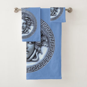 Greek Revival Medusa  Bath Towel Set