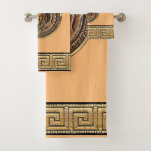 Greek Revival Medusa  Bath Towel Set