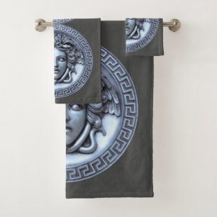 Greek Revival Medusa  Bath Towel Set