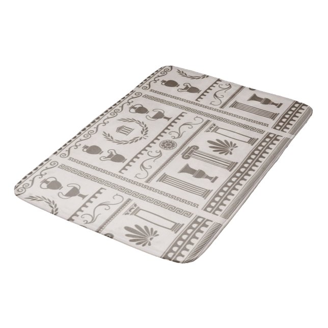 Greek Revival Motif  Bath Mat (Angled)