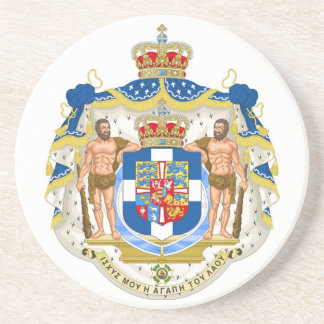 Greek Royal Coat of Arms - Greece Coaster