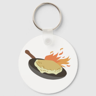 Greek Saganaki Key Ring
