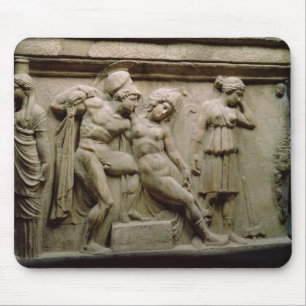 Greek Sarcophagus with a Scene showing the Battle Mouse Mat