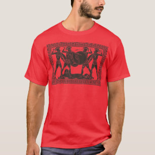 Greek Soldiers Myths Gods Goddesses Statue Greece T-Shirt