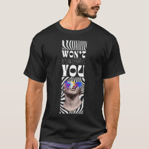 greek statue with illustration design T-Shirt
