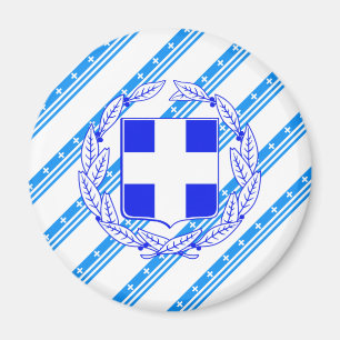 Greek stripes flag magnet
