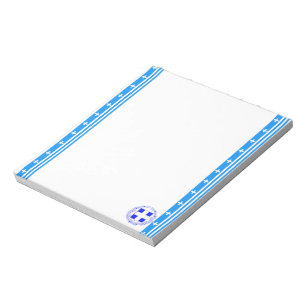 Greek stripes flag notepad