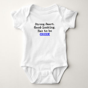 greek strong baby bodysuit