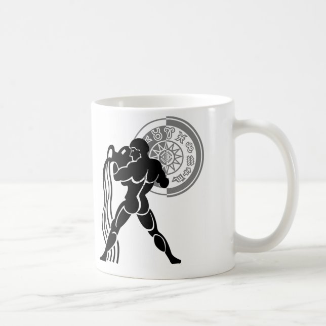 Greek style Aquarius man pouring water Coffee Mug (Right)
