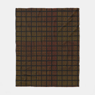 Greek style fleece blanket