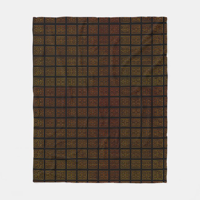Greek style  fleece blanket (Front)