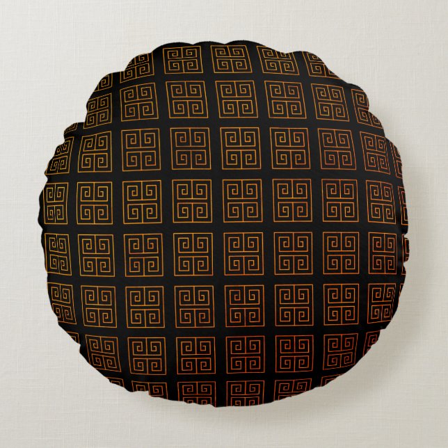 Greek style   round cushion (Front)