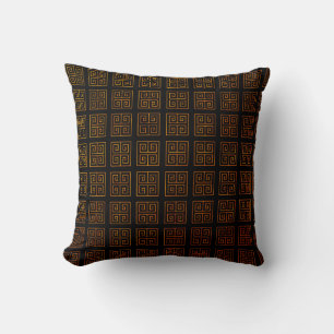 Greek style throw pillow