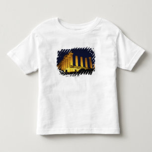 Greek Temple at Night with yellows and oranges Toddler T-Shirt