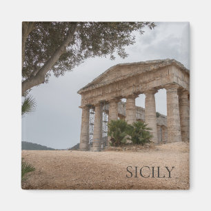 Greek temple at Segesta, Sicily Magnet