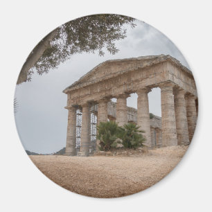Greek temple at Segesta, Sicily Magnet