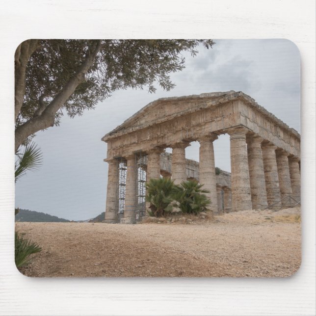 Greek temple at Segesta, Sicily Mouse Mat (Front)