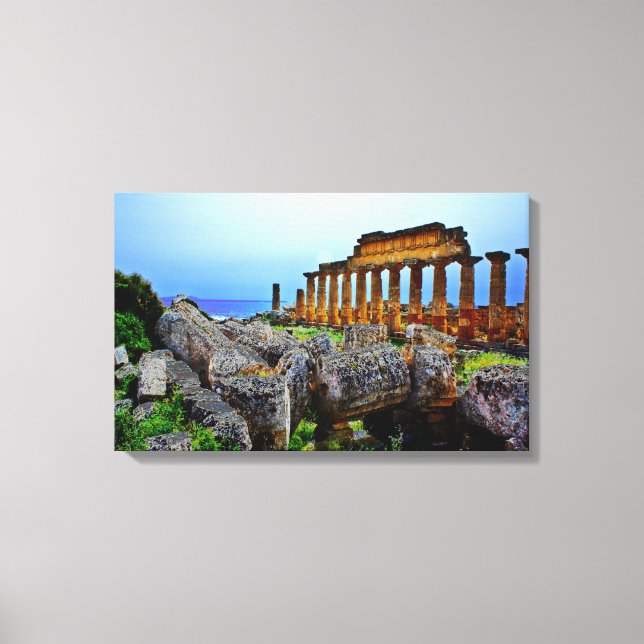 Greek Temple Canvas Print (Front)