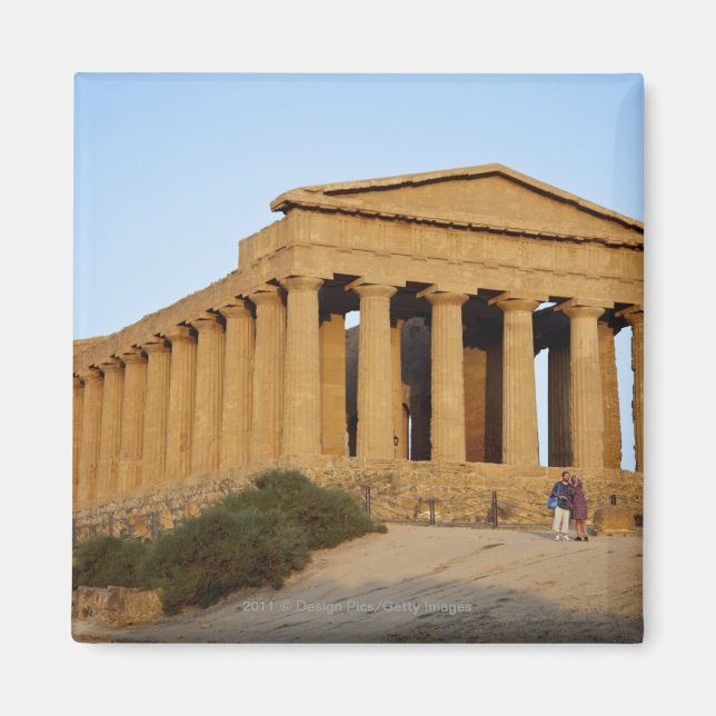Greek Temple Magnet (Front)