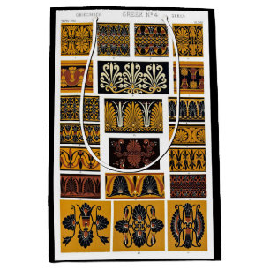 Greek textile art medium gift bag