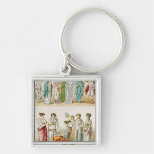 Greek Theatrical Dress Key Ring
