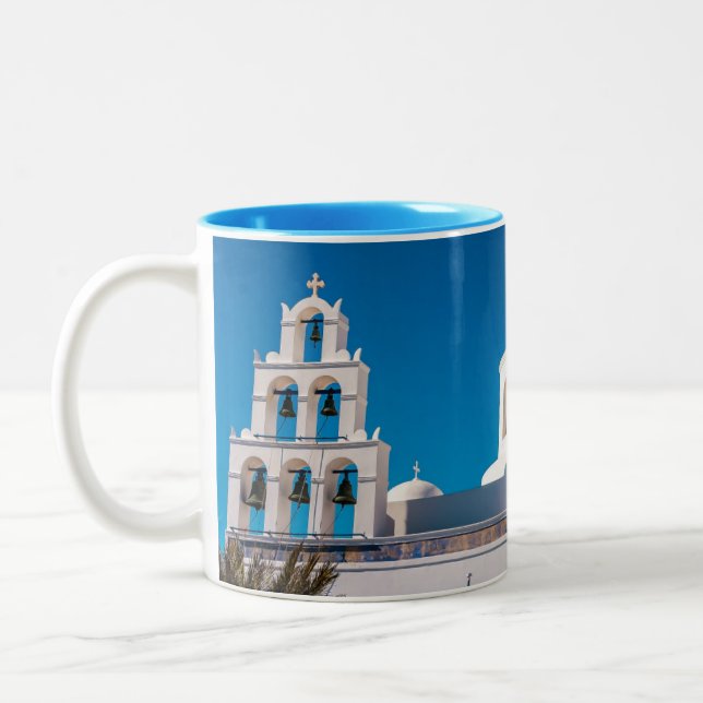 GREEK TRADITIONAL BEAUTY Two-Tone COFFEE MUG (Left)