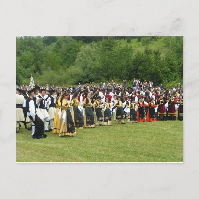 Greek Traditional Dance Postcard (Front)