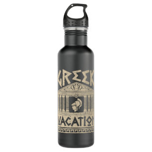 Greek Vacation Greece Tourist Travel 710 Ml Water Bottle