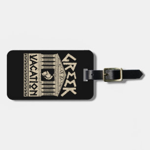 Greek Vacation Greece Tourist Travel Luggage Tag