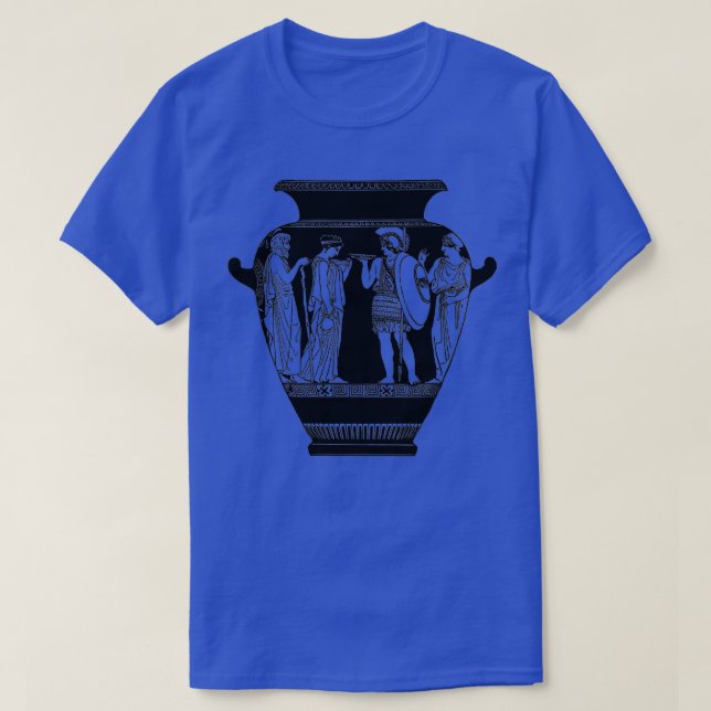 Greek Vase  Ancient Greece Pottery  T-Shirt (Design Front)