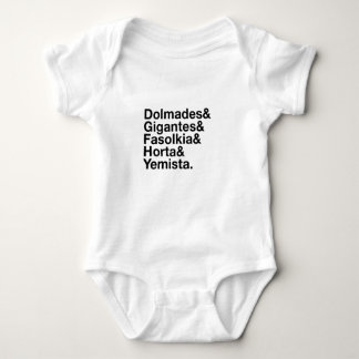 Greek Veggies! Baby Bodysuit