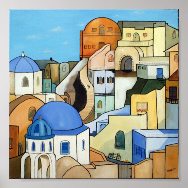 Greek Village Poster (Front)