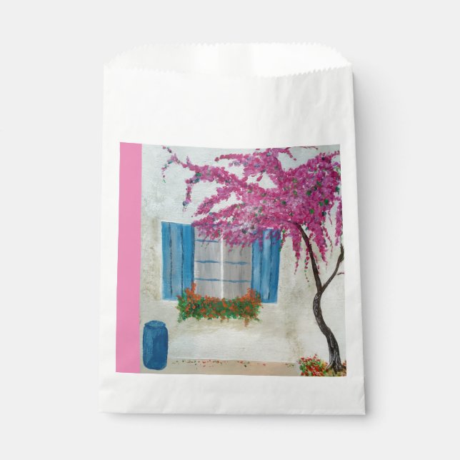 Greek window  favour bags (Front)
