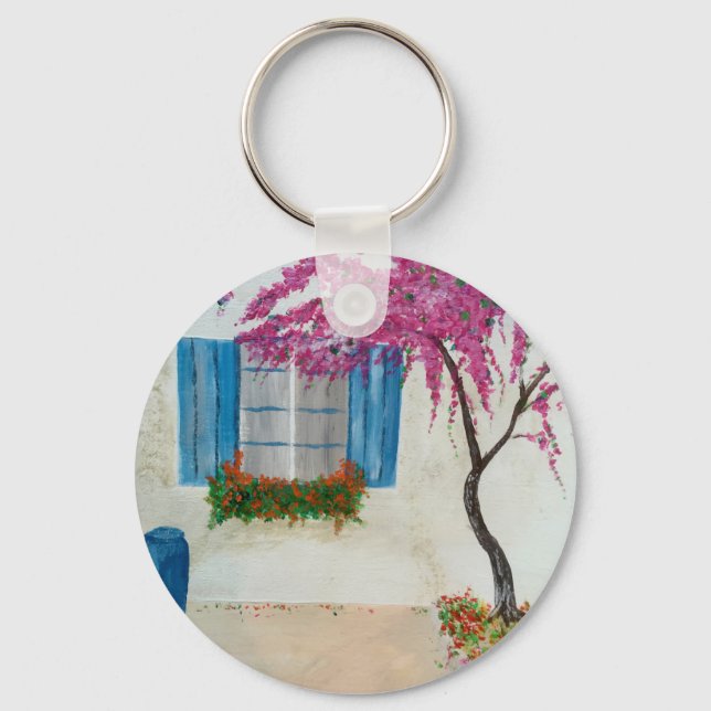 Greek window  key ring (Front)