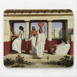 Greek Women at the Fountain, 1841 Mouse Mat