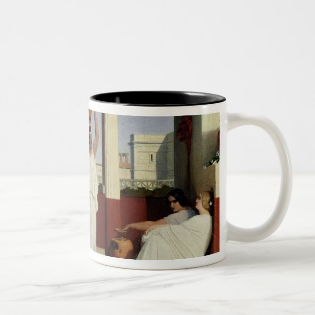 Greek Women at the Fountain, 1841 Two-Tone Coffee Mug (Right)