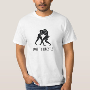 Greek Wrestling Athletes "BORN TO WRESTLE" T-shirt