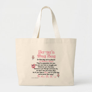 Greek - Ya-ya - Plural Verse Large Tote Bag