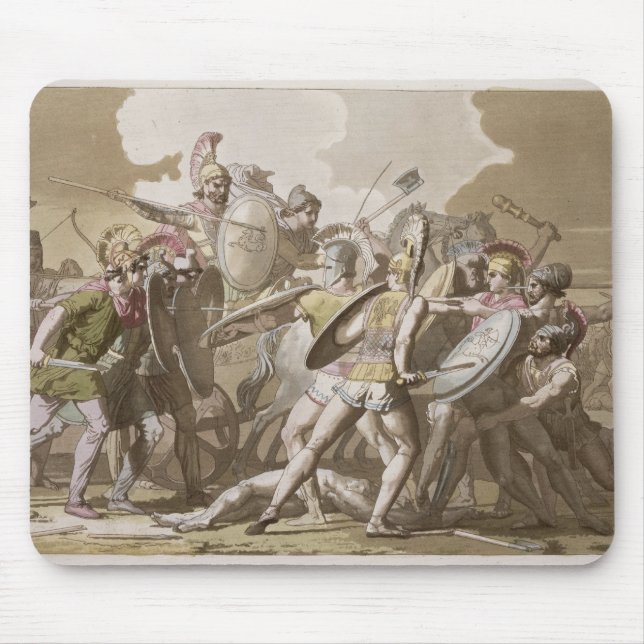 Greeks and Trojans Fight over the Body of Patroclu Mouse Mat (Front)