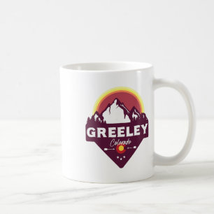 Greeley Colorado Co Rocky Mountains Hiking Skiing Coffee Mug