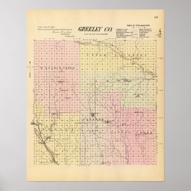 Greeley County, Nebraska Poster (Front)
