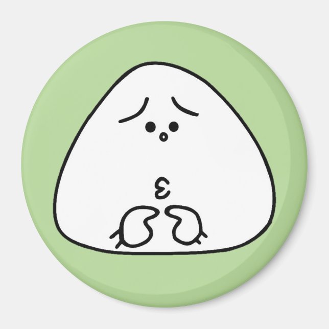 Green34 Onigiri Gao (Green34) Magnet (Front)