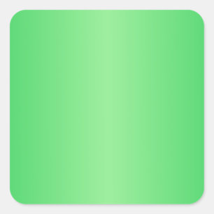Green3- Dark Pastel Green and Light Green Gradient Square Sticker